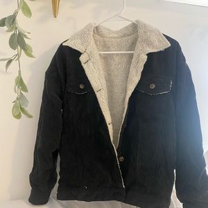Sherpa lined black jacket